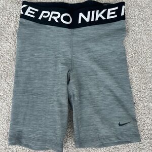 Nike Heather Gray Pro Shorts